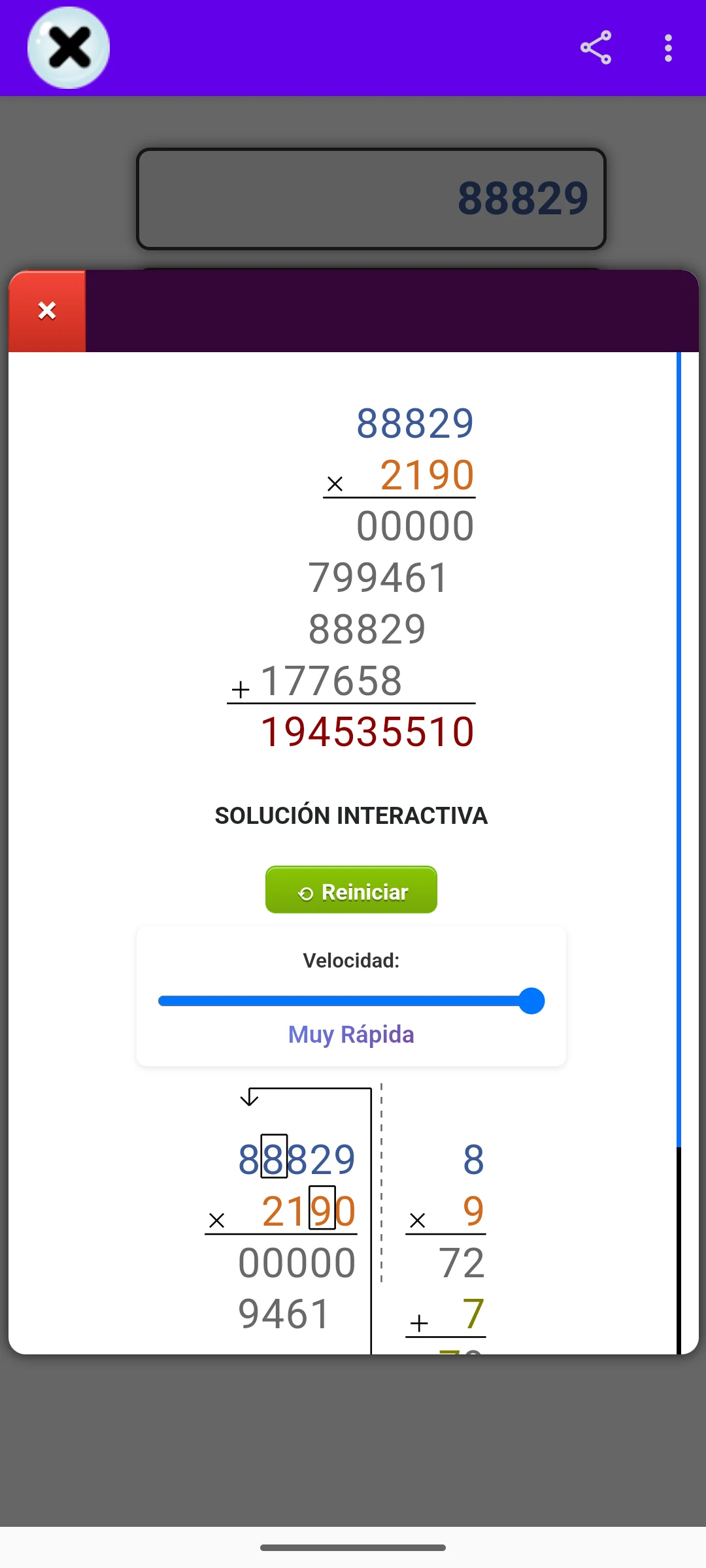 Multiplicaciones screenshot